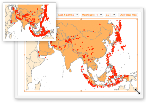 Resize maps, plots or images to expand